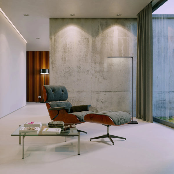 lukuli Lounge - Kabellose Design Stehleuchte - schwarz